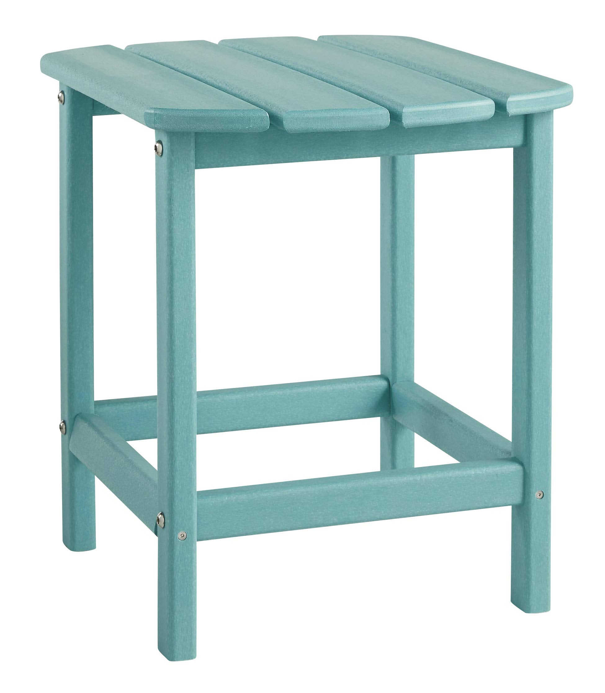 Signature Design by Ashley Sundown Treasure Outdoor Patio HDPE Weather Resistant End Table, Brown