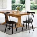 DUHOME Windsor Dining Chairs Set of 4,Farmhouse Style Spindle Back Wooden Kitchen Chairs for Home Kitchen, Dining Room,Living Room,Bistro